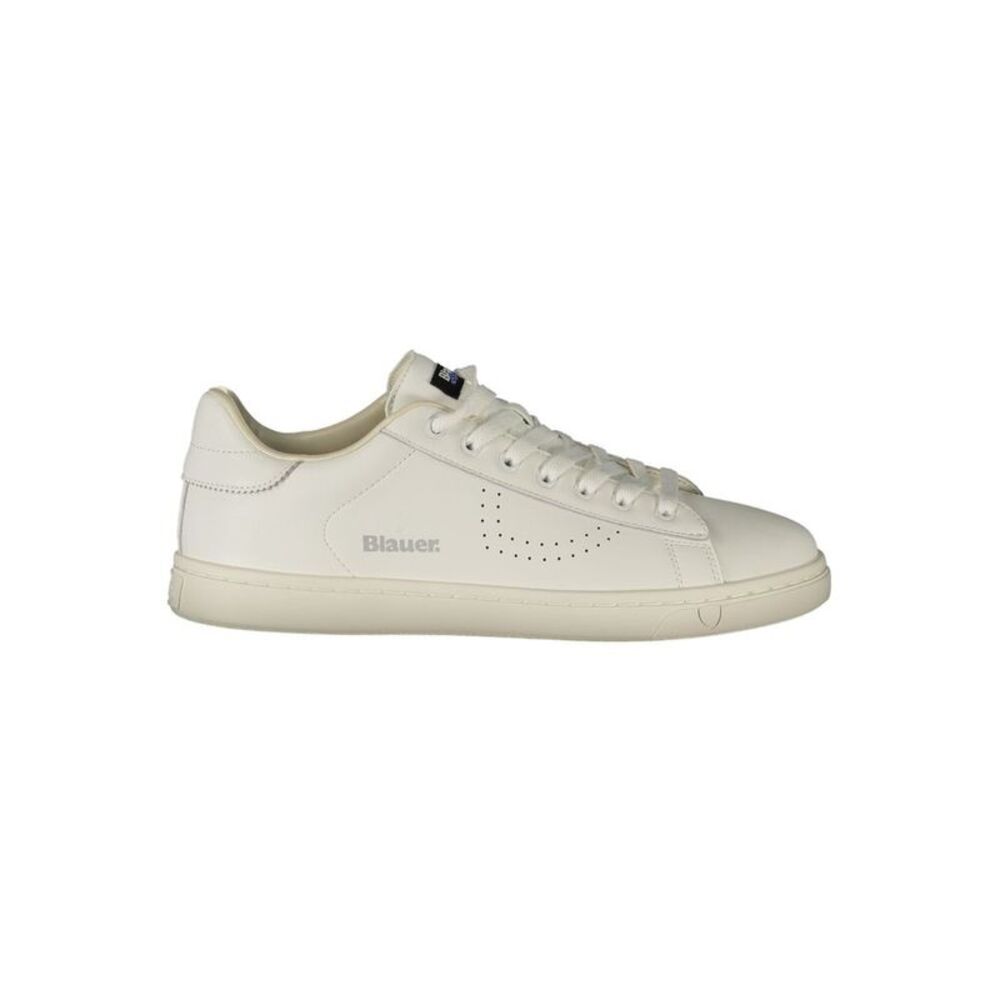 Blauer White Polyurethane Men's Men's Sneaker